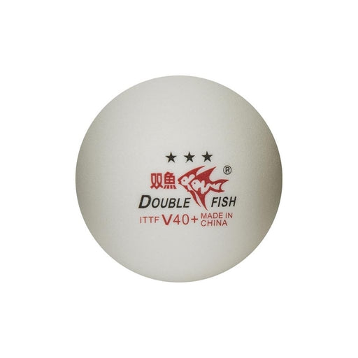 DOUBLEFISH 40+3-stars Table Tennis Ball (10 pcs). Table Tennis 1002 White