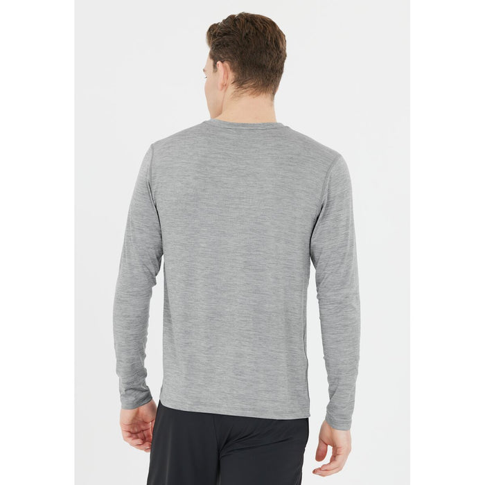 ENDURANCE Abdon M Melange L/S Tee T-shirt 1005 Light Grey Melange