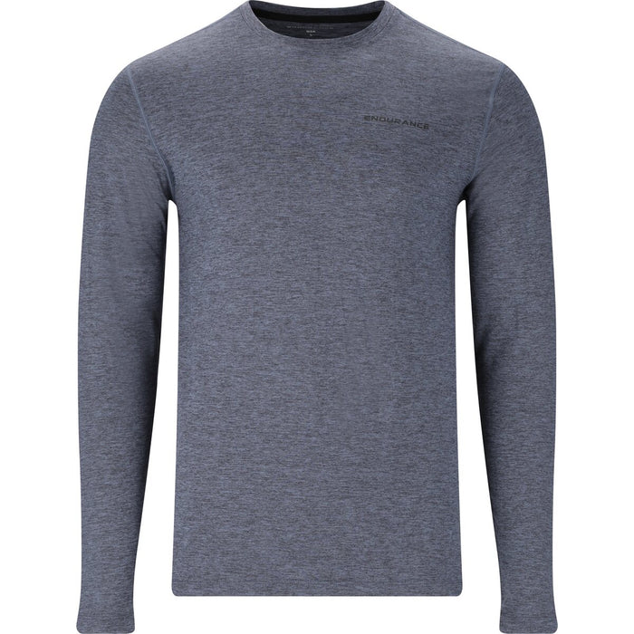 ENDURANCE Abdon M Melange L/S Tee T-shirt 1173 Ombre Blue