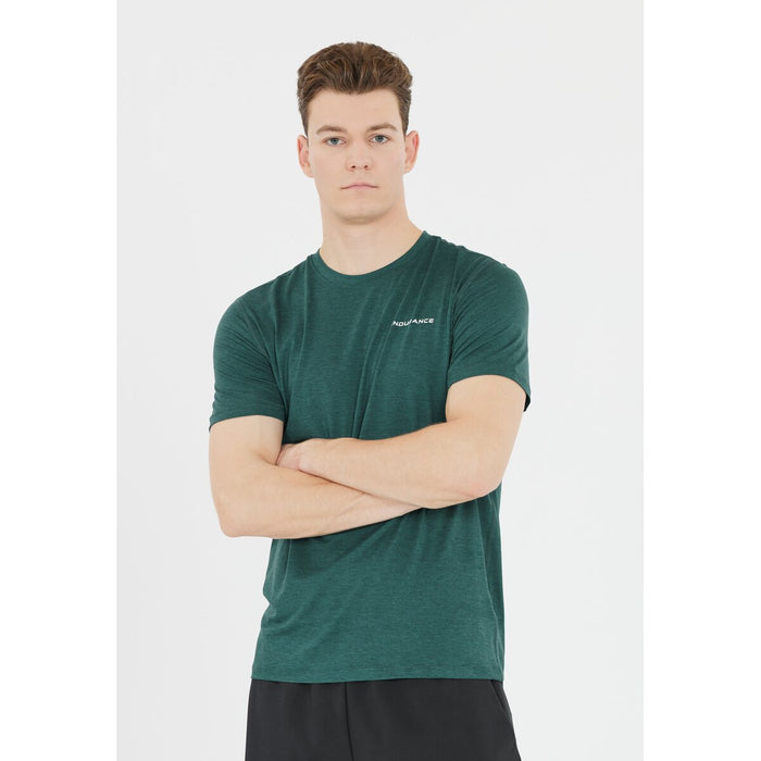 ENDURANCE Abdon M Melange S/S Tee T-shirt 3200 Sea Moss