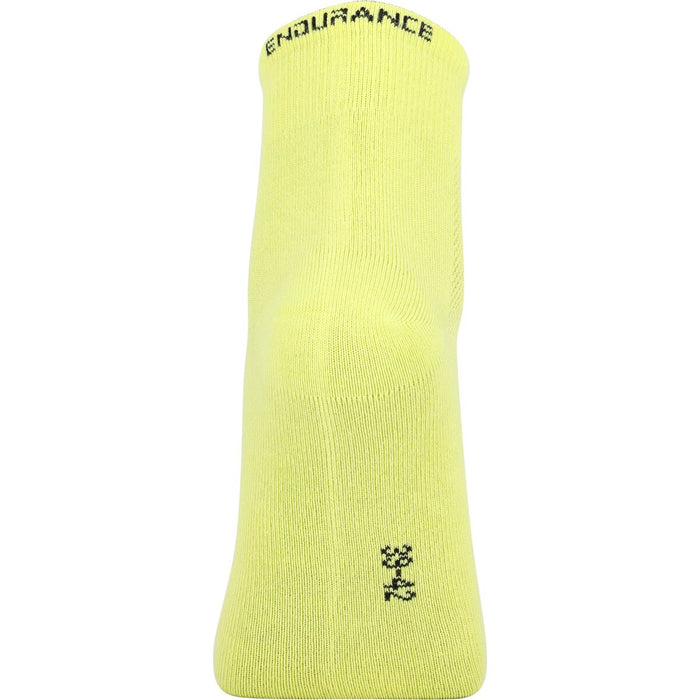 ENDURANCE! Alcudia Viscose (Bamboo) Quarter Run Socks 1-Pack Socks 5001 Safety Yellow