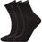 ENDURANCE! Alcudia Viscose (Bamboo) Quarter Run Socks 3-Pack Socks 1001 Black