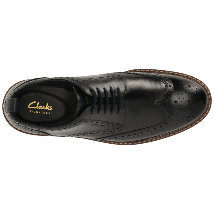 CLARKS PREMIUM Aldwin Limit G Shoes 2248 Navy Leather