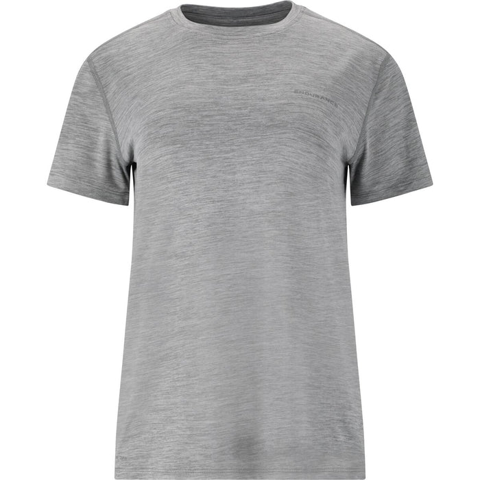 ENDURANCE Alvaly W Melange S/S Tee T-shirt 1005 Light Grey Melange