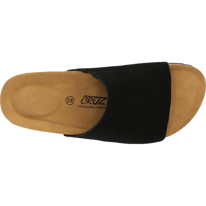 CRUZ Amarante W Leather Cork Sandal Sandal 1001 Black