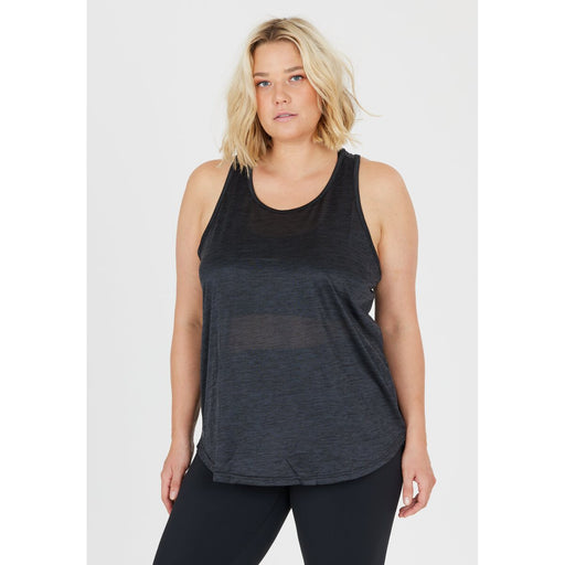 Q SPORTSWEAR Amy W Melange Top T-shirt 1001BM Black Melange