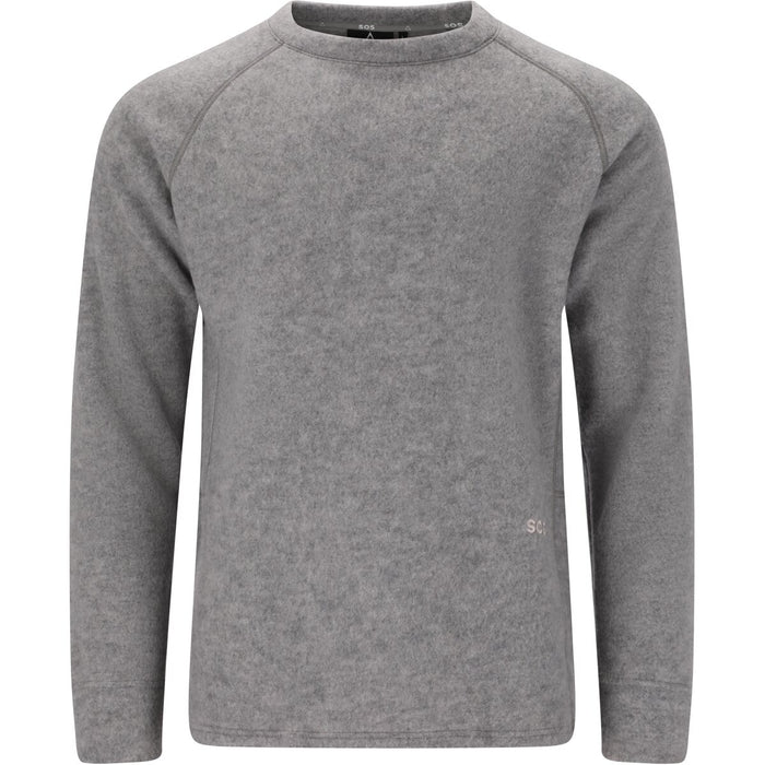 SOS Aneto M Wool Crew Neck Midlayer 1005 Light Grey Melange