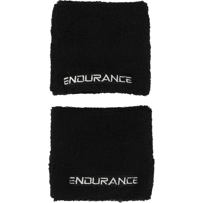 ENDURANCE Archipe Logo Wristband 2pcs Accessories 1001 Black