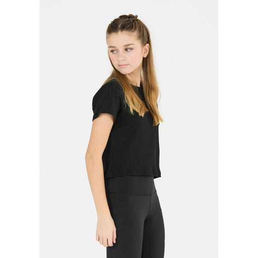 LES’ARCS Ashtyn Cropped S/S Tee - Youth/Girl T-shirt 1001 Black