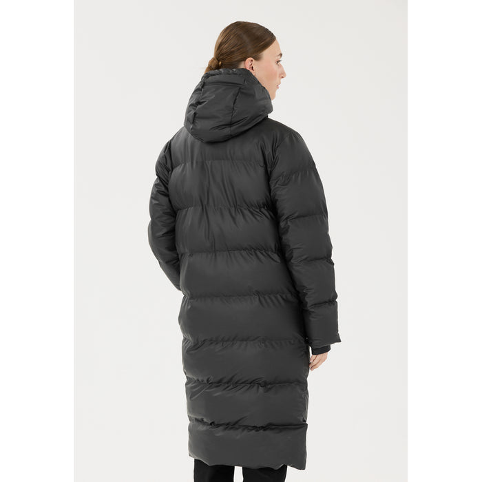WEATHER REPORT Audrey W Long PU Puffer Jacket W-Pro 5000 Jacket 1001 Black