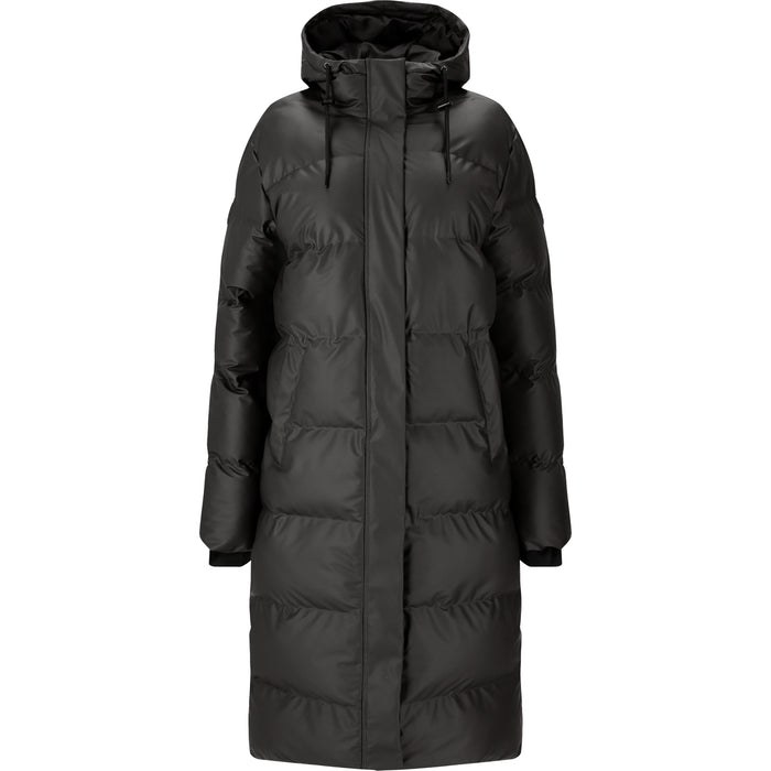 WEATHER REPORT Audrey W Long PU Puffer Jacket W-Pro 5000 Jacket 1001 Black