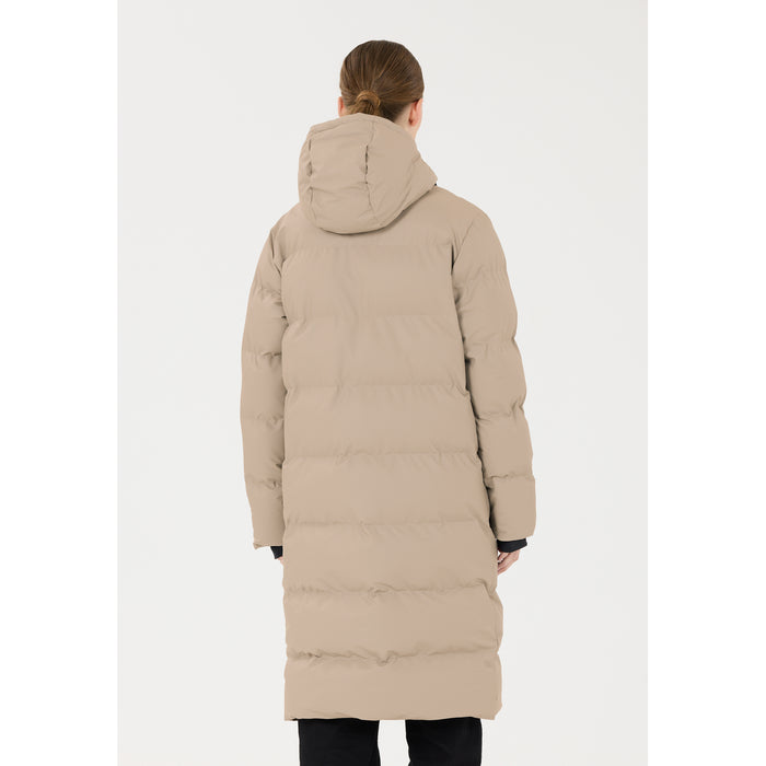 WEATHER REPORT Audrey W Long PU Puffer Jacket W-Pro 5000 Jacket 1061 Moon Rock
