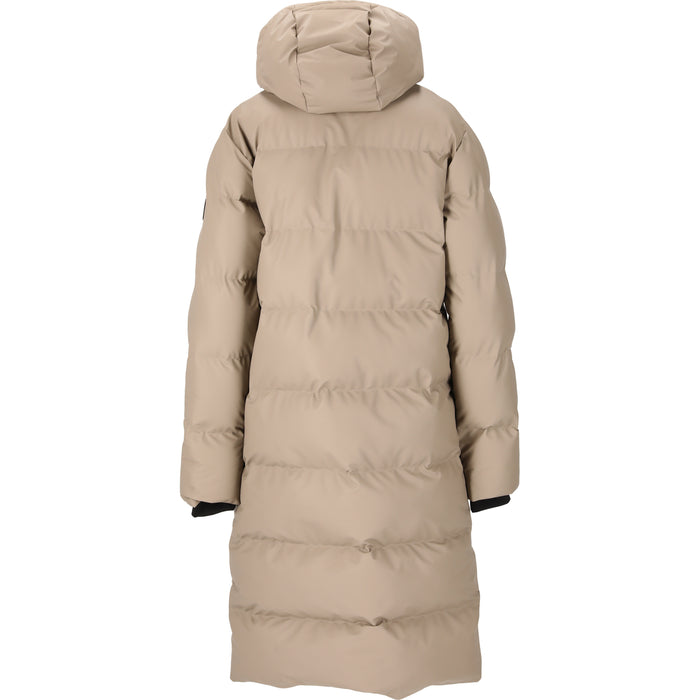 WEATHER REPORT Audrey W Long PU Puffer Jacket W-Pro 5000 Jacket 1061 Moon Rock