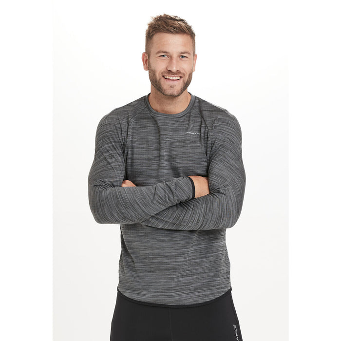 ENDURANCE Avan M Waffle L/S Tee Midlayer 1001 Black