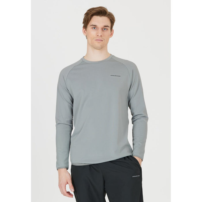 ENDURANCE Avan M Waffle L/S Tee Midlayer 1154 Alloy