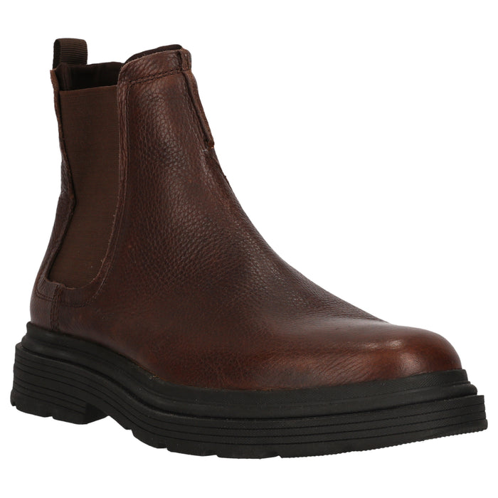 CLARKS PREMIUM Badbury Easy G Boots 5228 Dark Brown Lea