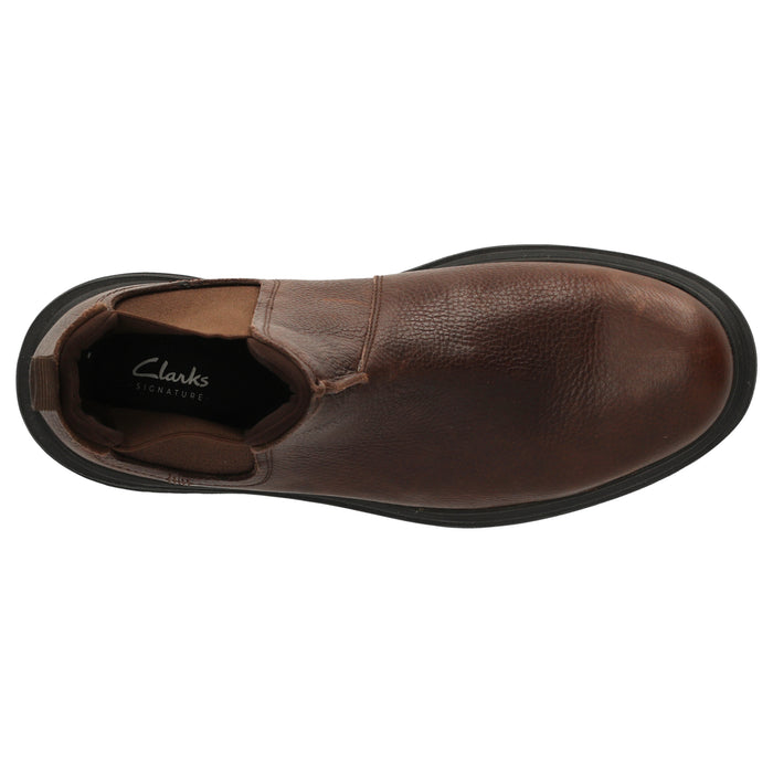 CLARKS PREMIUM Badbury Easy G Boots 5228 Dark Brown Lea