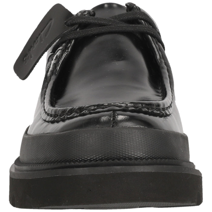 CLARKS PREMIUM Badell Seam G Shoes 1216A Blk HiShine Lea
