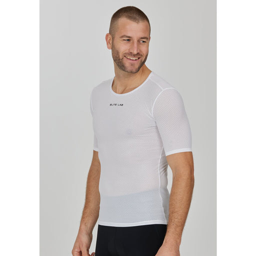 ELITE LAB Bike Elite X1 M Mesh Tech S/S Baselayer Cycling Shirt 1002 White