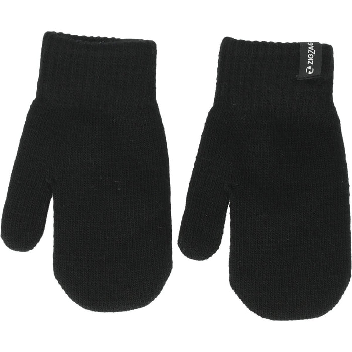 ZIGZAG Bobba 3-pack Knitted Mittens Gloves 1001 Black