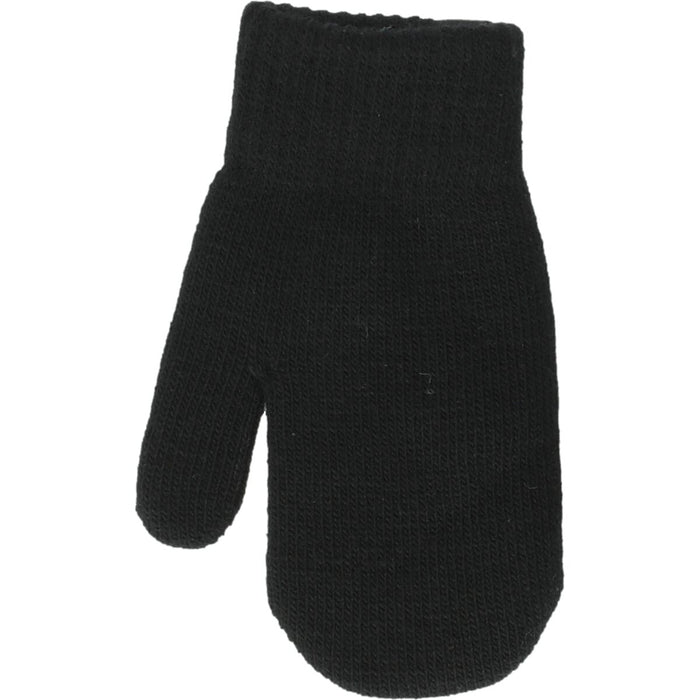 ZIGZAG Bobba 3-pack Knitted Mittens Gloves 1001 Black