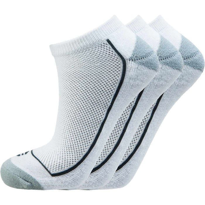 ENDURANCE Boron Low Cut Socks 3-Pack Socks 1002A White