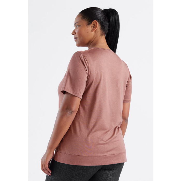 Q SPORTSWEAR Bree W Melange S/S Tee T-shirt 1109 Burlwood