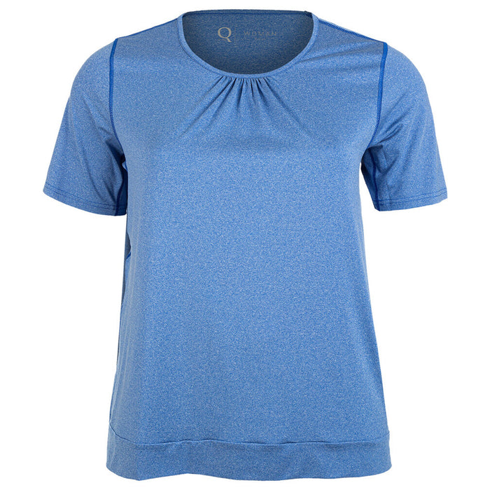 Q SPORTSWEAR Bree W Melange S/S Tee T-shirt 2160 Ultramarine