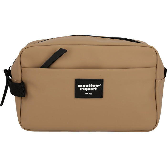 WEATHER REPORT Bronze PU Toilet Bag Bags