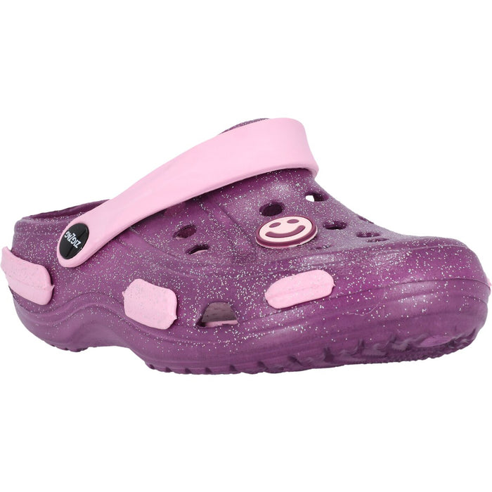 ZIGZAG Burab Kids Glitter Clog Sandal Sandal 4140 Damson