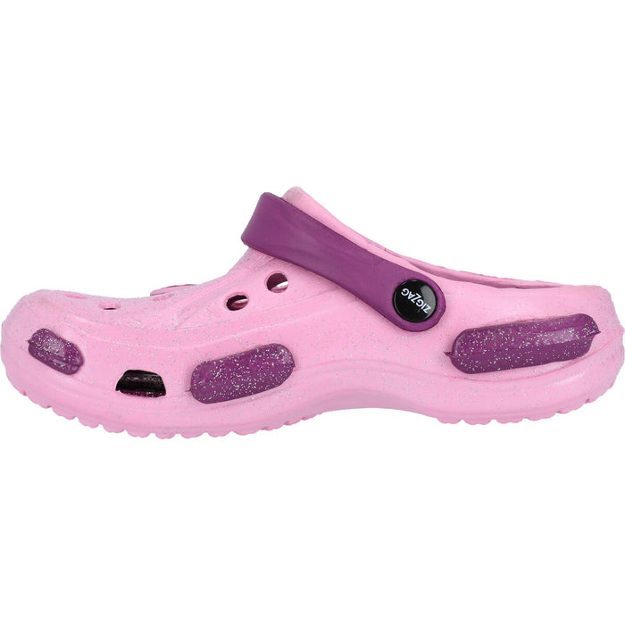 ZIGZAG Burab Kids Glitter Clog Sandal Sandal 4196 Sweet Lilac