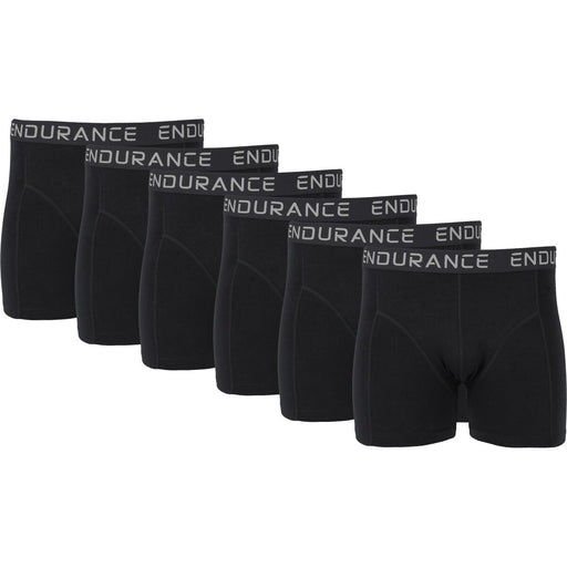 ENDURANCE Burke M Boxershorts 6-Pack Underwear 1001 Black