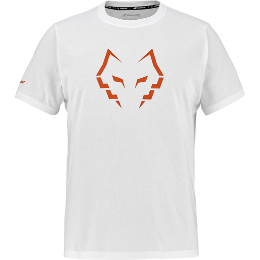 BABOLAT COTTON TEE J. LEBRON T-shirt 1000 White/White