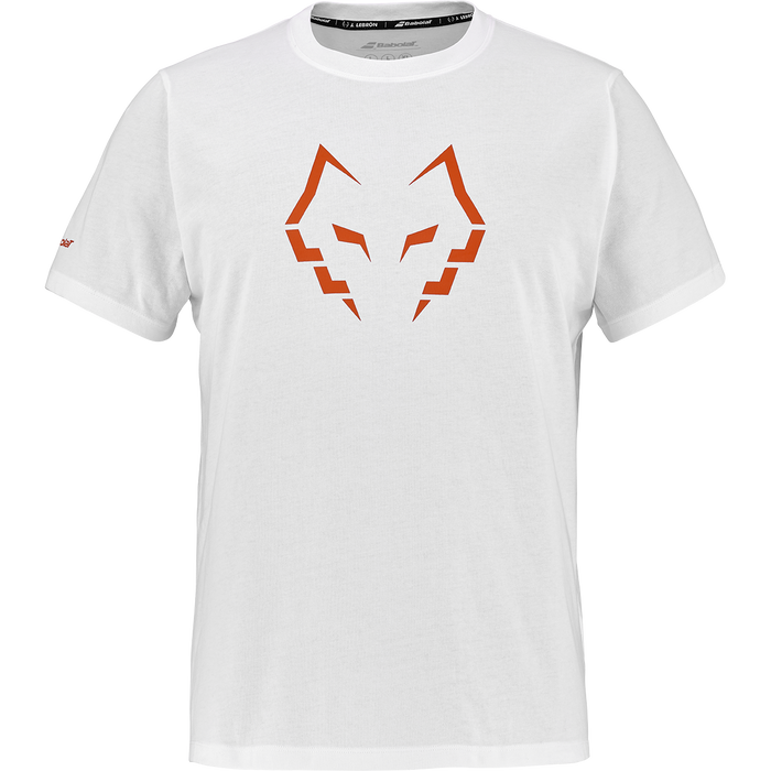 BABOLAT COTTON TEE J. LEBRON T-shirt 1000 White/White
