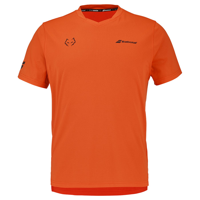 BABOLAT CREW NECK TEE J. LEBRON T-shirt 6023 Red Orange