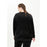 Q SPORTSWEAR Cacee W Velvet Crew Neck Sweatshirt 1001 Black