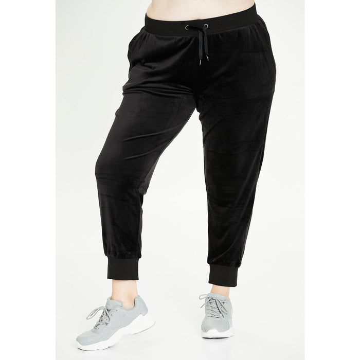 Q SPORTSWEAR Cacee W Velvet Pants Pants 1001 Black