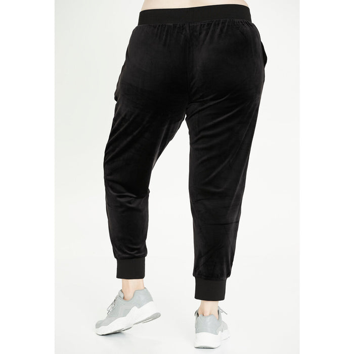 Q SPORTSWEAR Cacee W Velvet Pants Pants 1001 Black