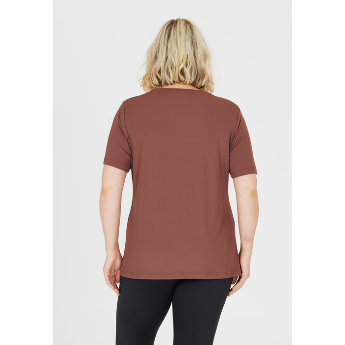 Q SPORTSWEAR Camali W S/S Tee T-shirt 5127 Marron