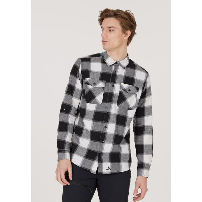 WHISTLER Caspar M L/S Flannel Shirt Shirt 1001 Black