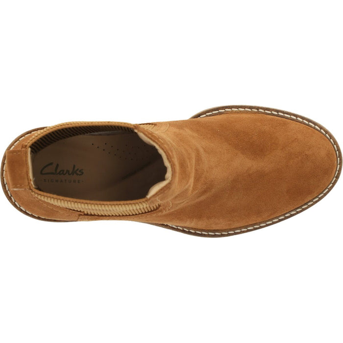 CLARKS PREMIUM Cassiano Top D Shoes 5255 Mid Tan Sde