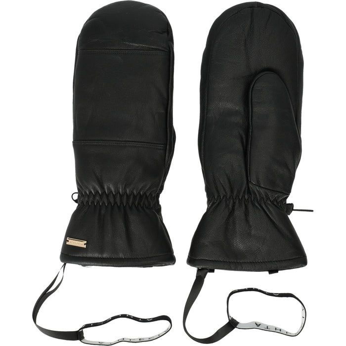 ATHLECIA Cassiel Leather Mittens Gloves 1001 Black
