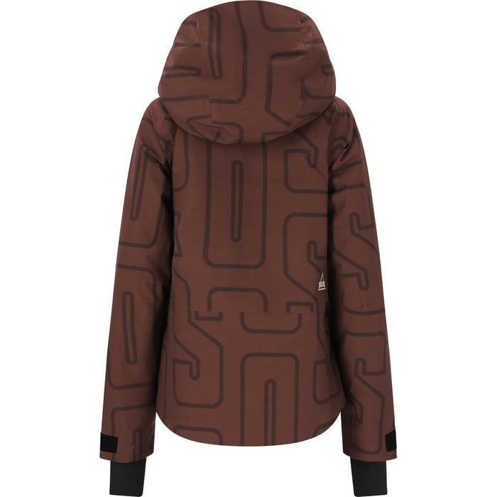 SOS Cervinia W Insulated AOP Jacket Jacket 5094 Deep Mahogany