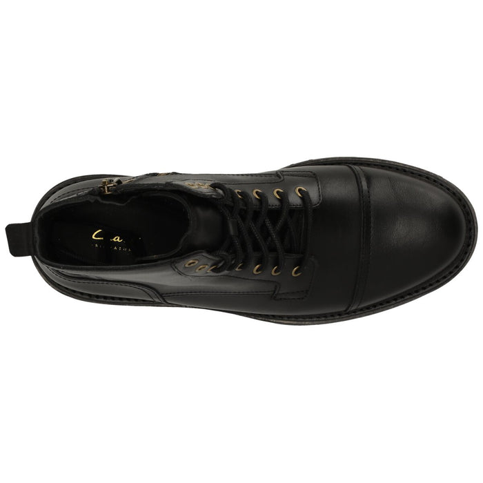 CLARKS PREMIUM Clarkridge Hi G Shoes 1216 Black Leather