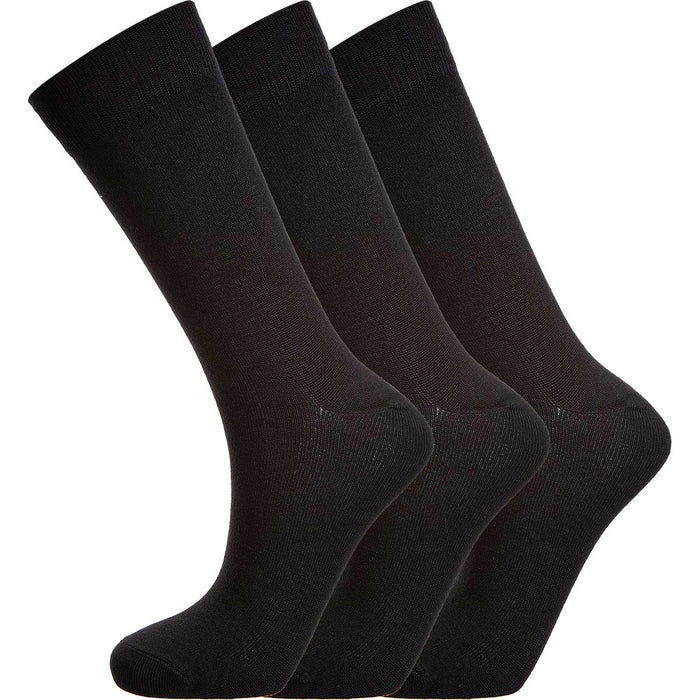 ENDURANCE! Classic Bamboo Socks 3-Pack Socks 1001 Black