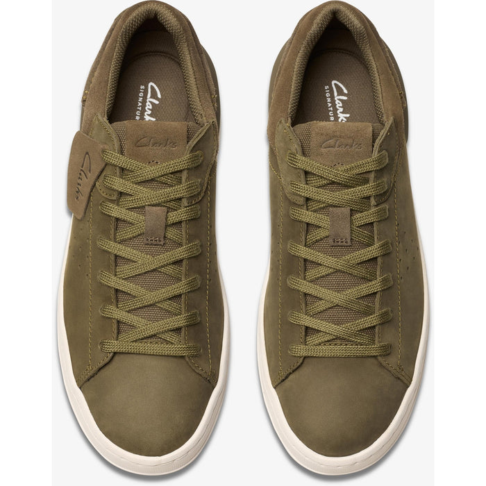 CLARKS PREMIUM Courtlite2 Run G Shoes 5349 Olive Nubuck