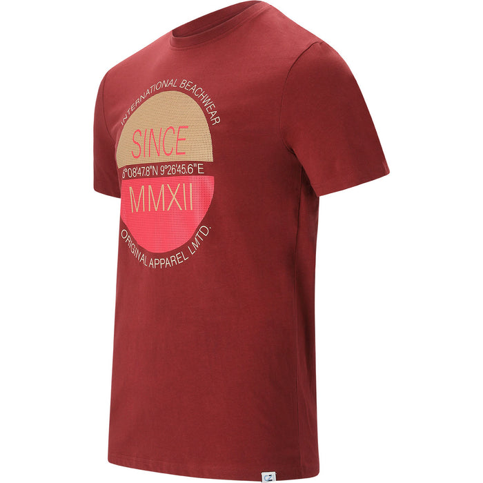 CRUZ Dietzen M SS Tee T-shirt 4033 Cabernet