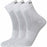 ENDURANCE Dingwall Quarter Tactel Performance Socks 3-Pack Socks 1002 White