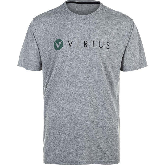 VIRTUS! Edwardo M S/S Logo Tee T-shirt 1038G Mid Grey Mel.