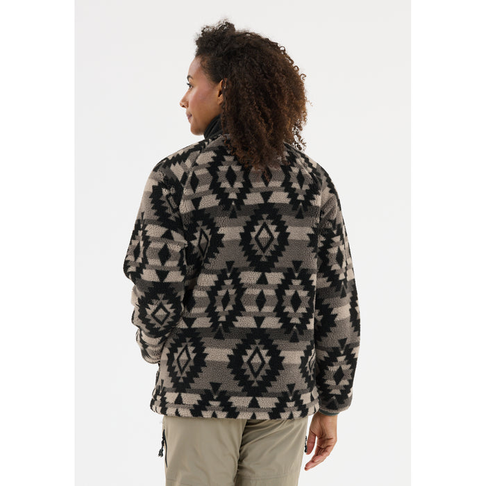 WHISTLER Ellison W Printed Teddy Fleece Jacket Fleece 1051 Asphalt
